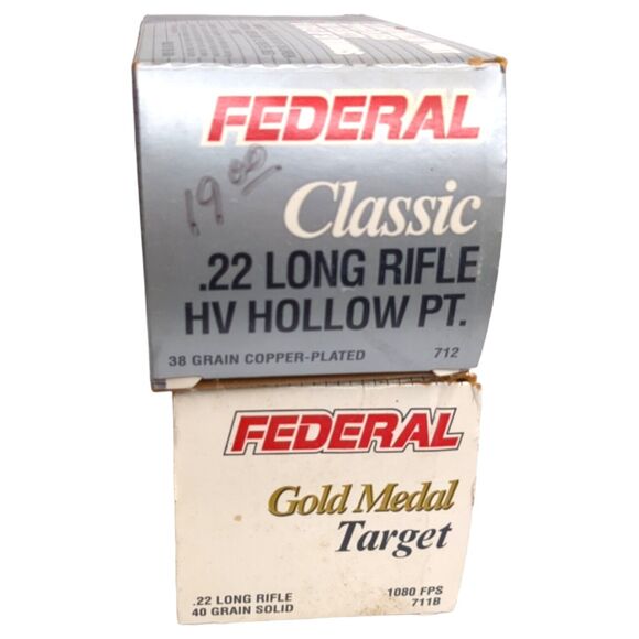 Lot of 4 Federal Vintage Hunting Shot Gun Shell 22 and 380 Ammo Cardboard Boxes - Picture 8 of 14